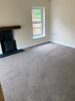 Living Room after a deep clean, mop and vacuuming